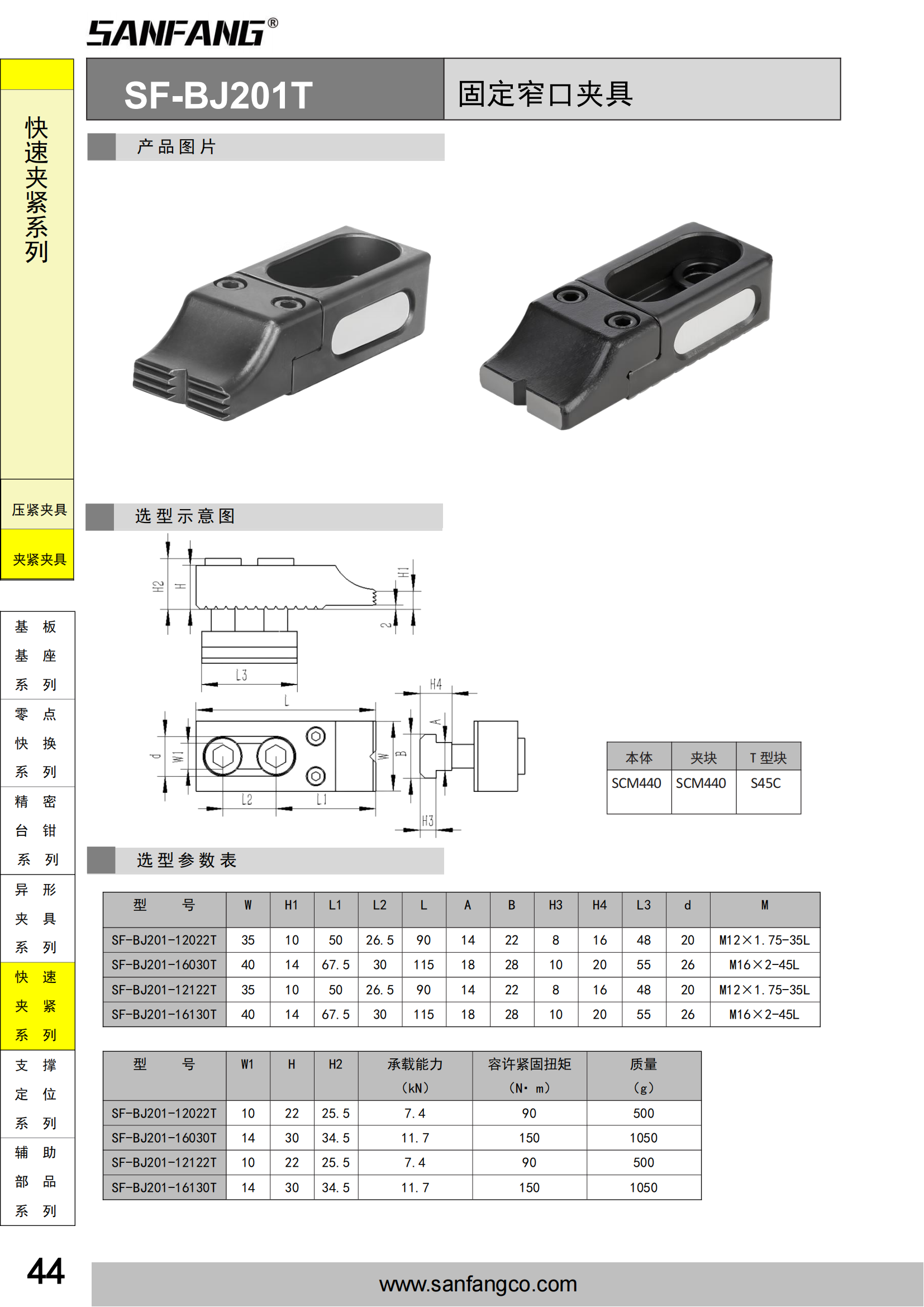 固定窄口夾具