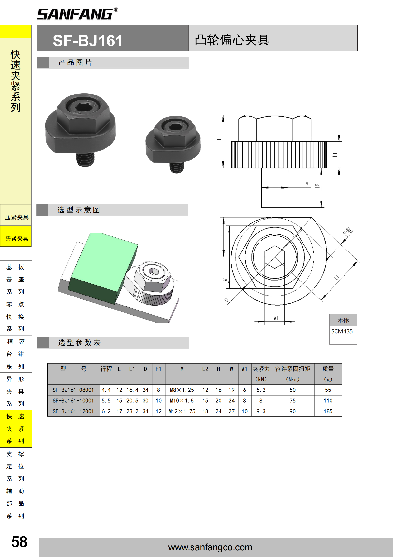 凸輪偏心夾具